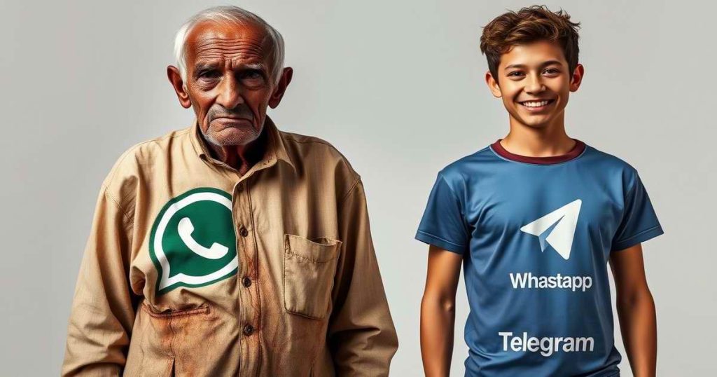 مقایسه واتساپ و تلگرام در ایران